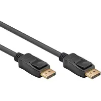 Goobay 61699, 5 m, DisplayPort, DisplayPort, Hankoppling, Hankoppling, Svart