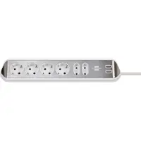 Brennenstuhl Förlängningssladd estilo; 2 m; 2x USB-A