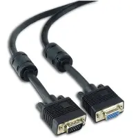 Roline VGA Anslutningskabel VGA 15-polig Kontakt, VGA 15-polig Uttag 20.00 m Svart 11.04.5370 låsbar VGA-kabel