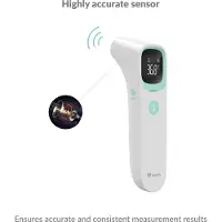 TrueLife Care Q10 BT, Beröringsfri termometer, Vit, Öra, Panna, Knappar, °C, °F, Kroppstemperatur, Yttemperatur