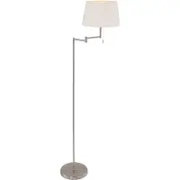 Steinhauer Golvlampa MEANDER, Aluminium / grå / zink, Vardagsrum / matsal, Metall, Modern, Golvlampa