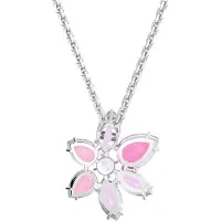 Swarovski Gema Blandad Slipning Blommönster Halsband Damhalsband Rosa 5662493 Box (Random Color)