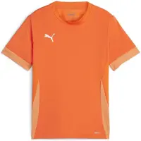 Puma Tränings T-Shirt teamGOAL - Orange/White Barn, storlek 140 cm