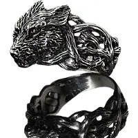Northern Viking Jewelry Fenrir Wolf ring NVJ-H-SO010-200