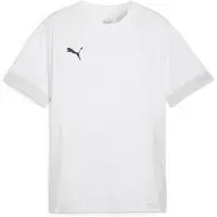 Puma Tränings T-Shirt teamGOAL - Vit/Svart/Fjädergrå, storlek Small