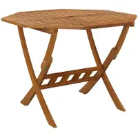 vidaXL Hopfällbart Trädgårdsbord, 90X75 Cm, Massivt Akaciaträ