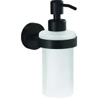 TESA MOON BLACK 40565-00000-00 Tvåldispenser 200 ml Svart (matt), Glas satinerat