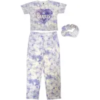 Ginza.se The Beatles: Ladies Pyjamas/Heart & Drop T Logo (White) (X-Small)