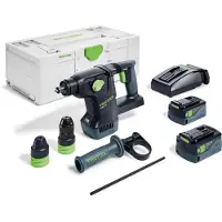 Festool Borrhammare KHC 18 5,0 EBI-Plus; 18 V; 2,6 J; SDS-plus; 2x5,0 Ah batt.