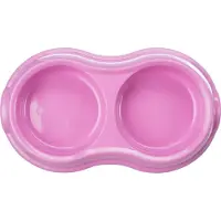 Trixie Dubbel plastbehållare 2 x 0,2 l/ 11 cm