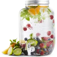Day Glasbehållare 4L med kran / dryckesdispenser / saftdispenser / serveringsbehållare