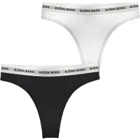 Björn Borg Core Logo Thong 2-pack Svart, XXL