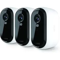Arlo Essential - 2:a generationen - nätverksövervakningskamera - inomhusbruk, utomhusbruk - väderbeständig - färg (Dag&Natt) - 2 MP - 1920 x 1080 - ljud - trådlös - Wi-Fi (paket om 3)