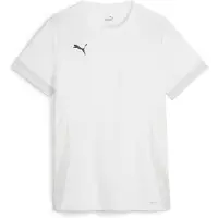 Puma Tränings T-Shirt teamGOAL - White/Svart/Fjädergrå Dam, storlek X-Small