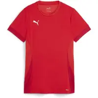 Puma Tränings T-Shirt teamGOAL - Röd/White Dam, storlek X-Small