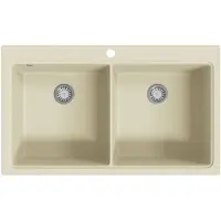 vidaXL Diskho granit dubbel beige