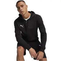 Puma Luvtröja teamGOAL Casuals Full Zip - Svart/White, storlek Large