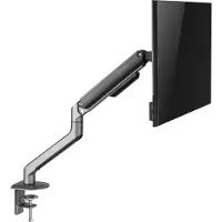 Gembird MA-DA1-05 - Monteringssats (justerbar arm för monitor) - för LCD-display - aluminium, stål, plast - rymdgrå - skärmstorlek: 17-32 - disk-monteringsbar