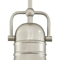 WESTINGHOUSE Hänglampa Boswell, dimbar, Aluminium / grå / zink, Vardagsrum / matsal, Metall, Vintage, Pendellampa