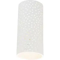 QAZQA Vintage vägglampa vit gips cylinderformad - Mahou