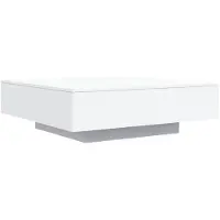 vidaXL Soffbord vit 100x100x31 cm konstruerat trä