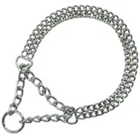 Annan Tillverkare Pet-Food Kättinghalvstryp Halsband 2-Rad - 2mm "SAFE" (Längd: 30CM)