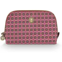 Pip studio Coby Cosmetic Bag Triangle Small Clover Pink 19/15x12x6cm