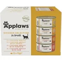 Applaws Kycklingbröst 70g Kycklingbröst i buljong