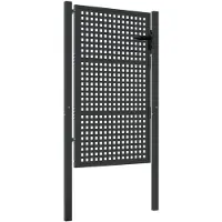 vidaXL Trädgårdsgrind, Antracitfärgad, 105X175 Cm, Stål