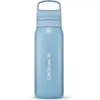 LifeStraw Go Icelandic Blue GOST-650ML-ICE Stainless Steel, water bottle with 2-stage filter, 650 ml