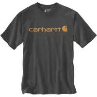 Carhartt Men's Core Logo T-Shirt Short Sleeve Carbon Heather