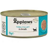 Applaws APPLADER Tonfiskfilé i buljong - blöt kattmat - 70g