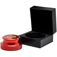 Ginza.se Audio Anatomy: Stabilizer - Diameter: 80mm - Height: 40mm - Weight: 416g. Red