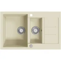 vidaXL Diskho granit dubbel beige