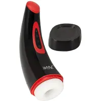 Wyne 03 - batteridriven, vibrerande och sugande masturbator (svart)