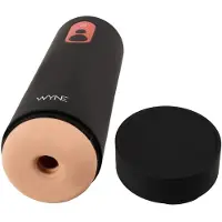 Wyne 08 upp‑och‑ned‑rörlig pulserande masturbator med LED‑display