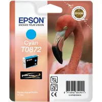 Epson T0872 cyan bläckpatron (original)