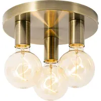 QAZQA Modern taklampa brons rund - Facil