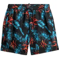 Superdry för män. M3010232A Baddräkt med hawaiimönster i marinblå (M), Strandkläder, Återvunnen polyester, Hållbar, Marino