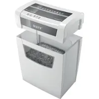 Leitz IQ Home Office S P4 EU Dokumentförstörare 8 ark Partikelsnitt 4 x 28 mm P-4 15 l Strimlar också Gem, Häftklamrar