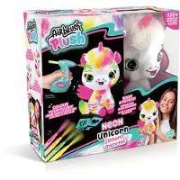 Style 4 Ever Gosedjur - 23 cm - DYI Neon Enhörning - - One Size - Gosedjur