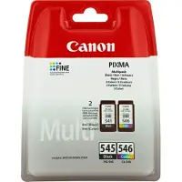 Canon multipack bläckpatron PG-545/CL-546 svart och färger 180 sidor