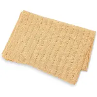 Smallstuff Babymatta - Stickad - Peach Melerad - - One Size - Filt