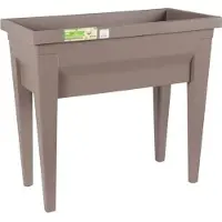You do it Eda espace potager avec table city veg&amp;table - 76 x 38,5 x h 68 cm - 57 l - taupe