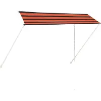 vidaXL Markis 350x150 cm orange och brun