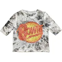 Ginza.se David Bowie: Ladies Crop Top/Diamond Dogs Logo (White) (Mesh) (XX-Small)