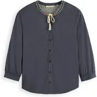 Scotch & Soda Beaded Blus Med Lång ärm