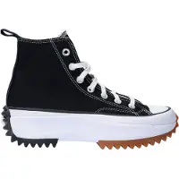 Converse Run Star Hi Svart Unisex Sneakers Vit Gummi 166800C 42