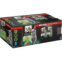 Sheba våtfoder kattungar, smakmix i sås 85 g x 40 st
