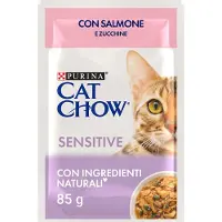 Cat Chow PURINA 26 x 85 g - Sensitive Lax & zucchini